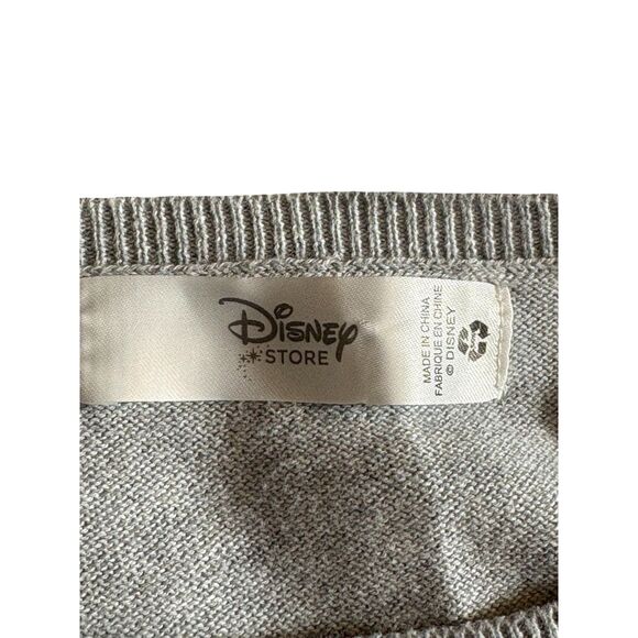 DISNEY STORE Tsum Tsum Minnie Mouse Knit Sweater Gray Graphic Size M GUC - Picture 6 of 8